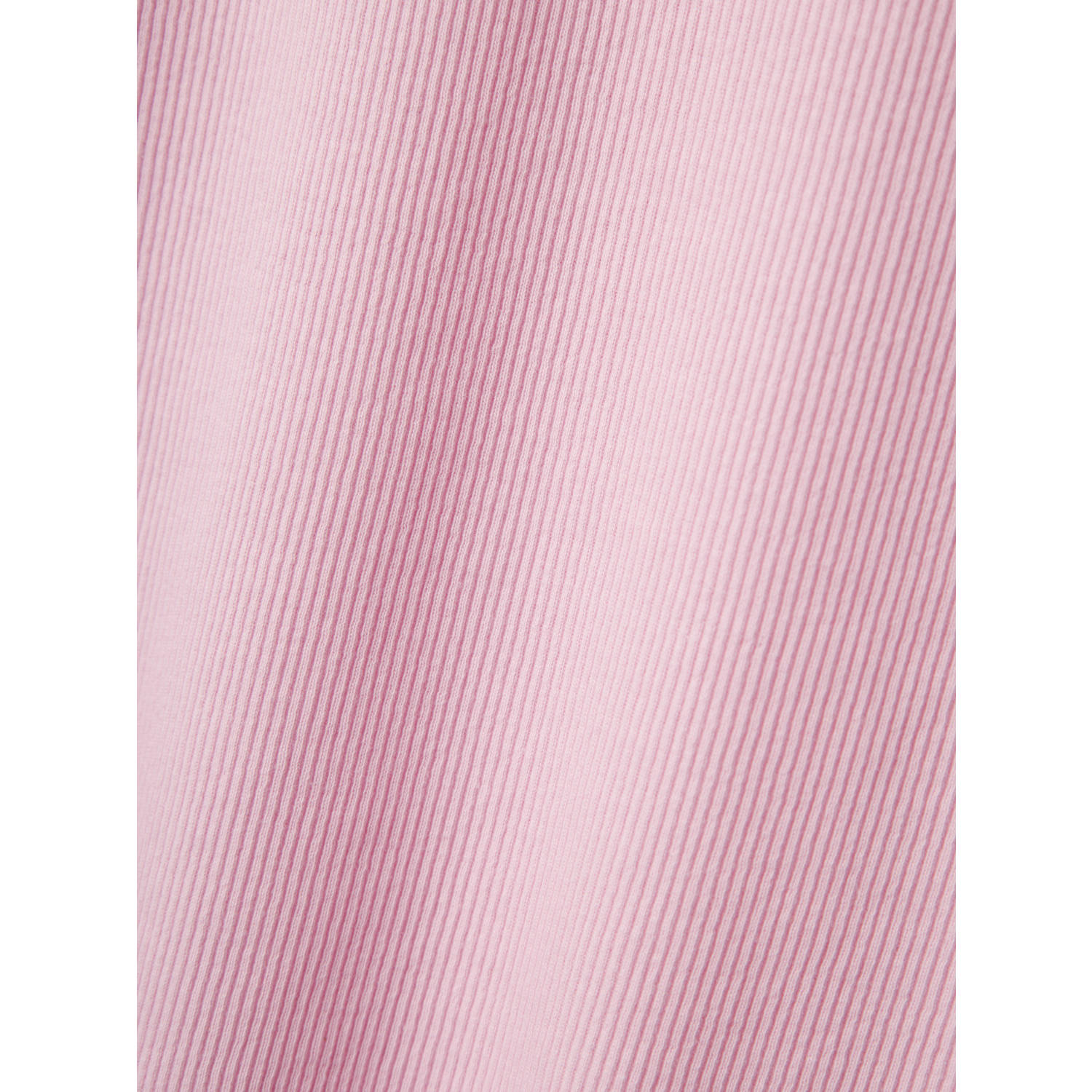 NAME IT KIDS maxi jurk rib gebreid lichtroze