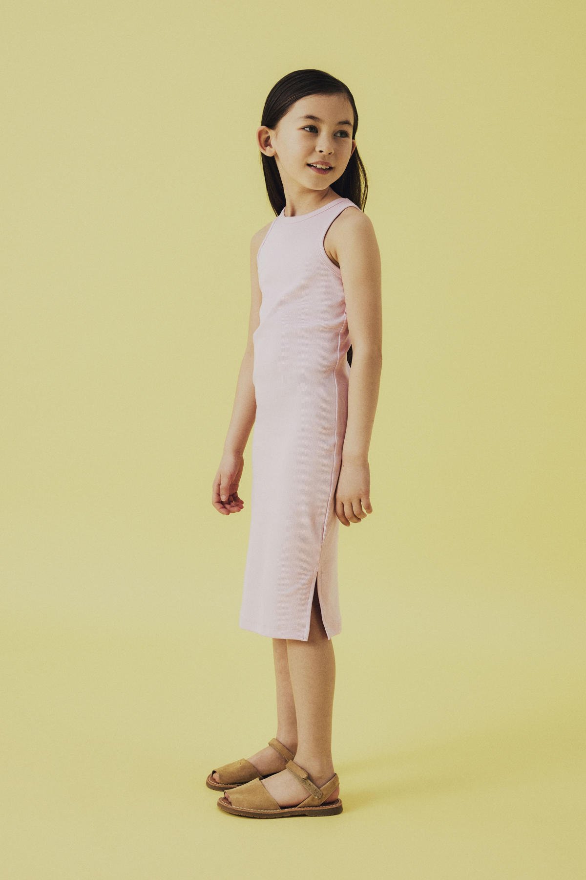 NAME IT KIDS maxi jurk rib gebreid lichtroze wehkamp