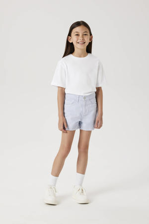 mom casual short lichtblauw