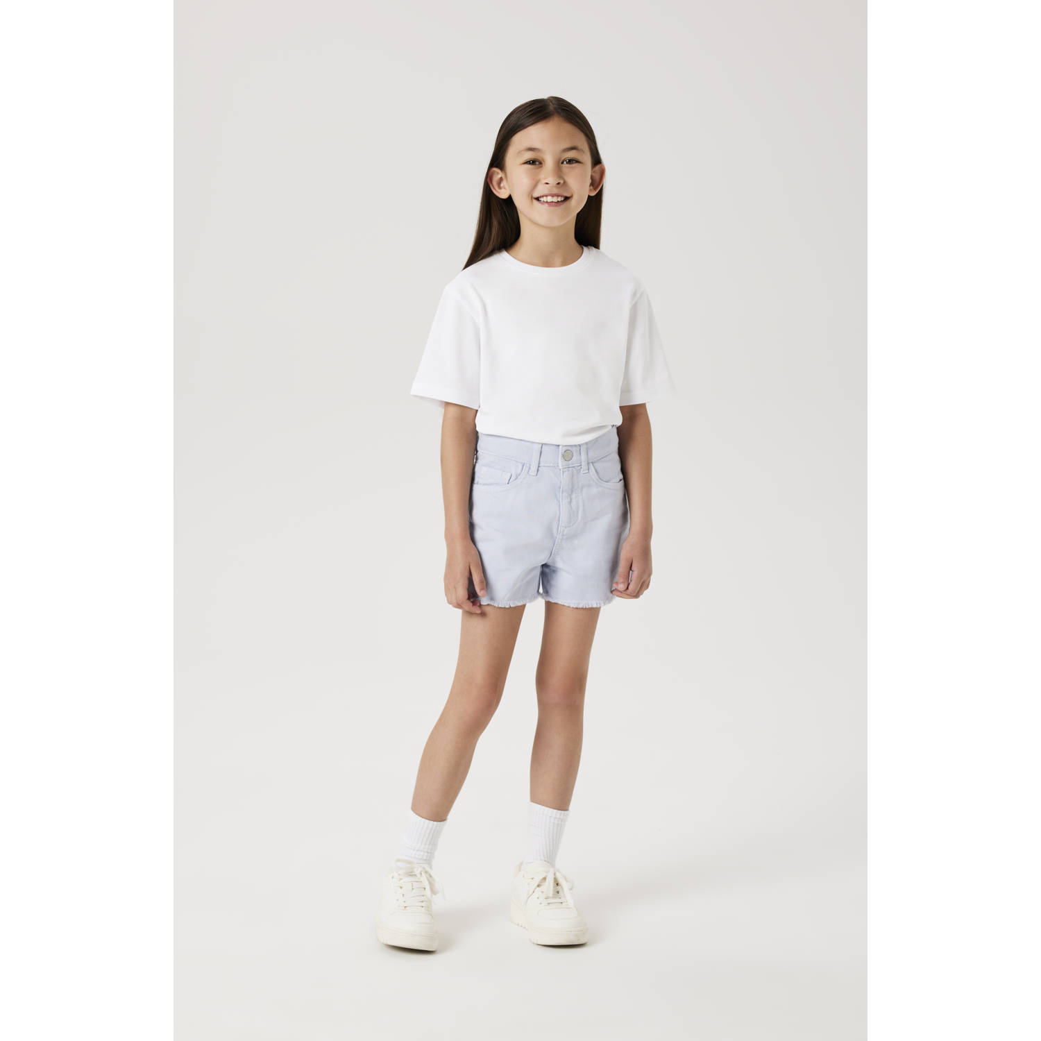 NAME IT KIDS mom casual short lichtblauw