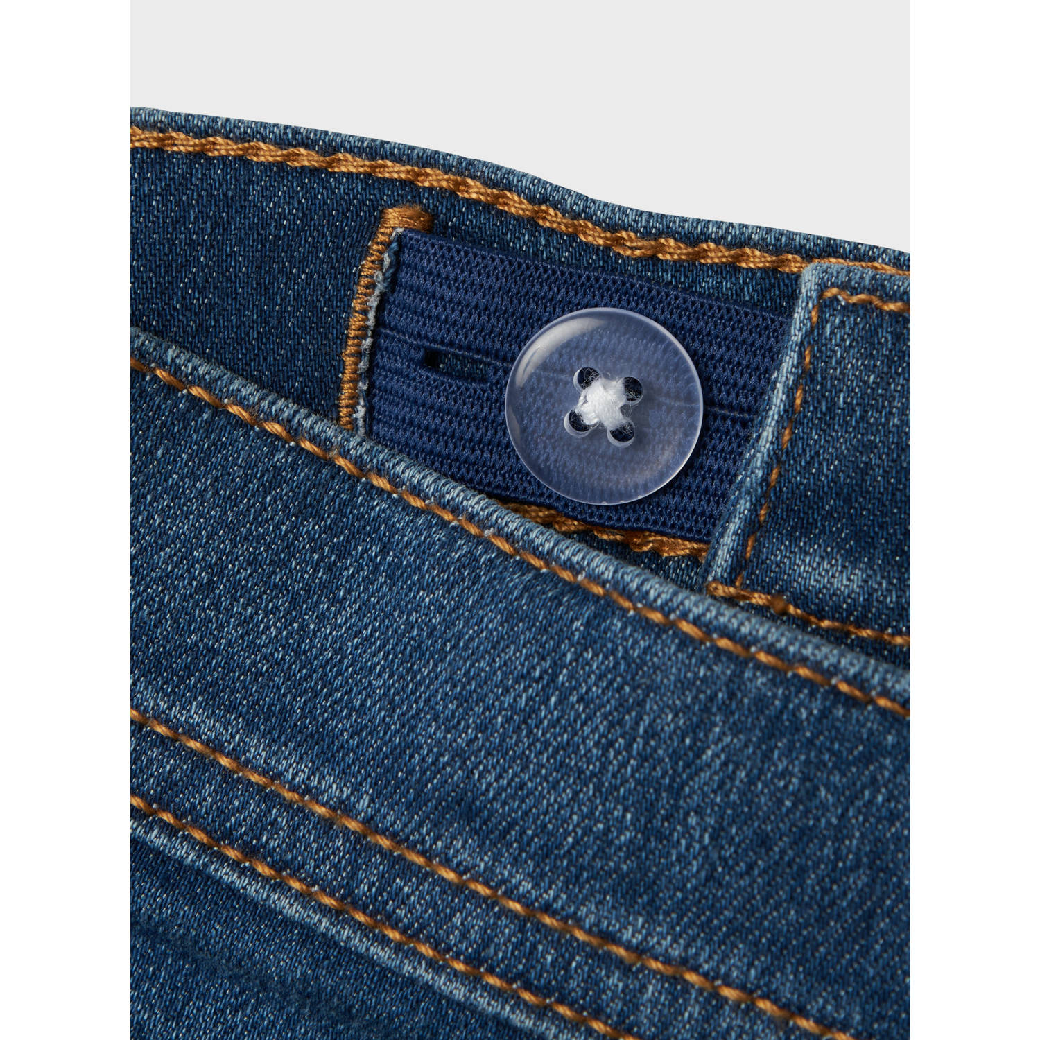NAME IT MINI slim denim short dark blue denim