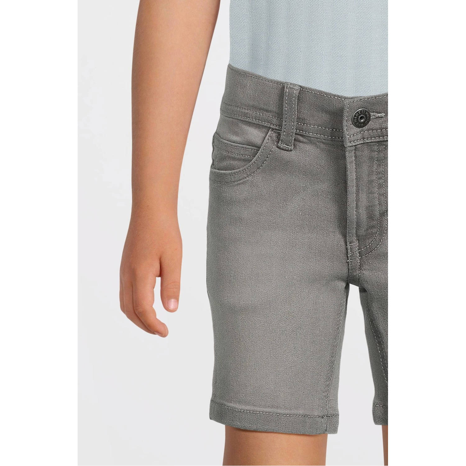 NAME IT KIDS slim denim short grey denim