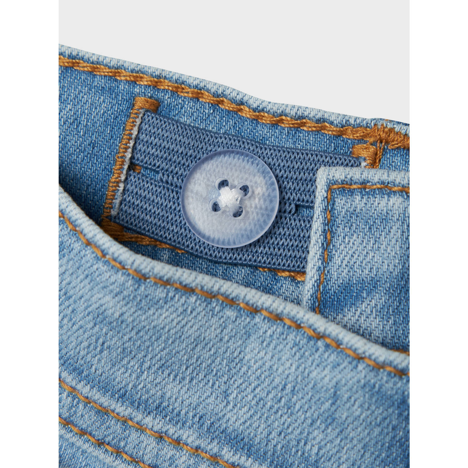 NAME IT MINI slim denim short light blue denim