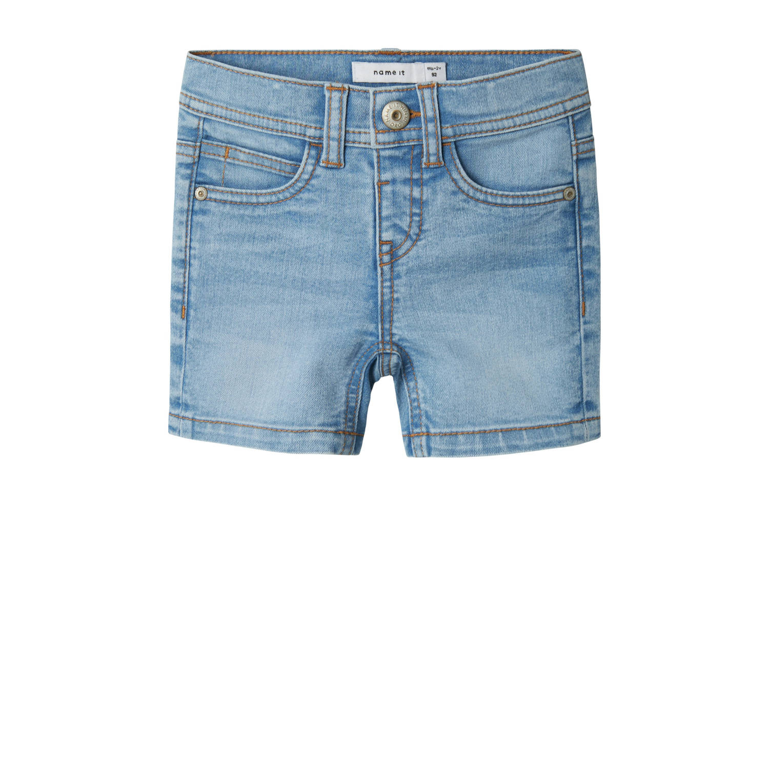 NAME IT MINI slim denim short light blue denim