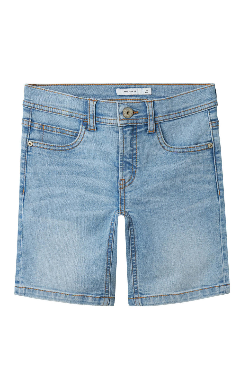 NAME IT KIDS slim denim short light blue denim