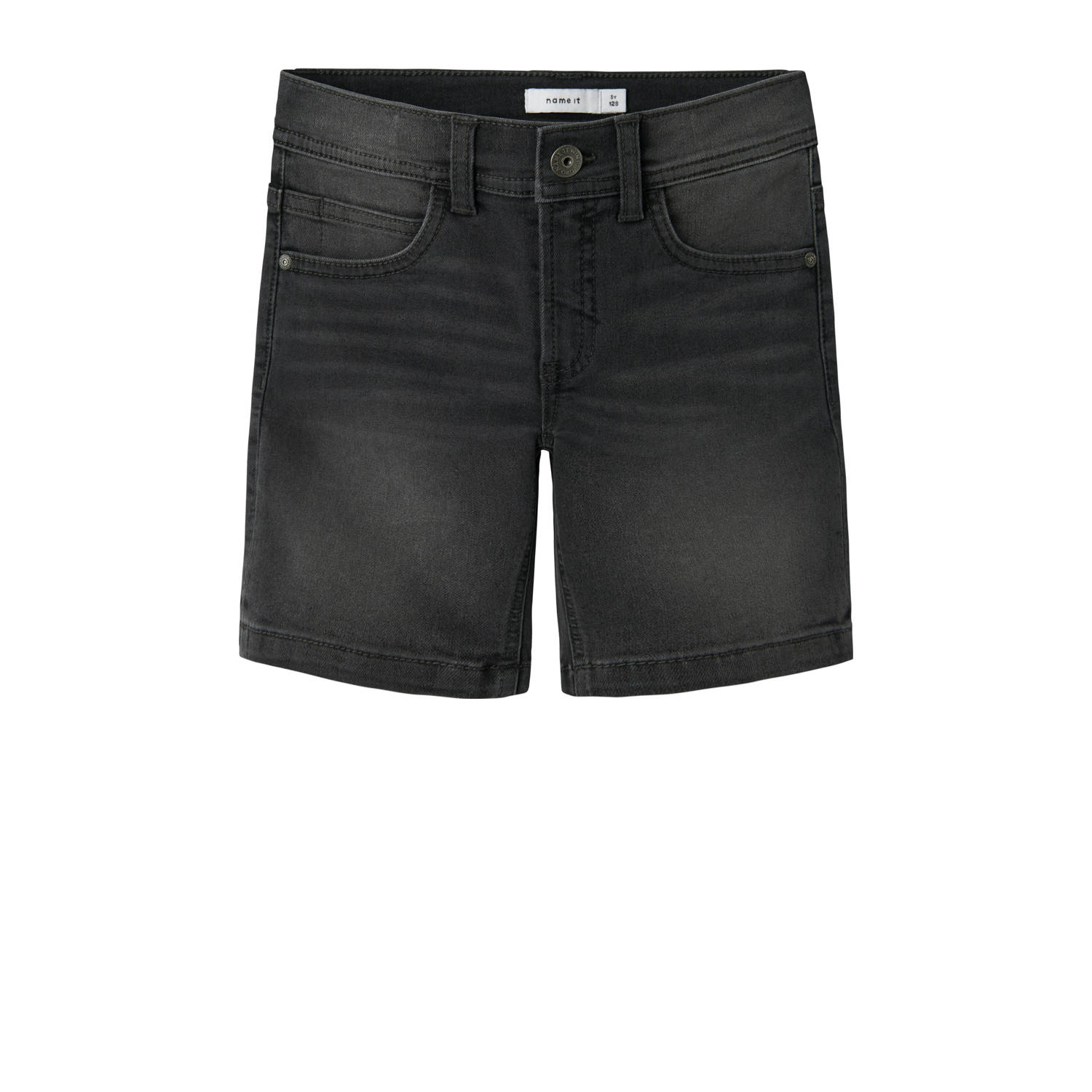 NAME IT KIDS slim denim short grey denim