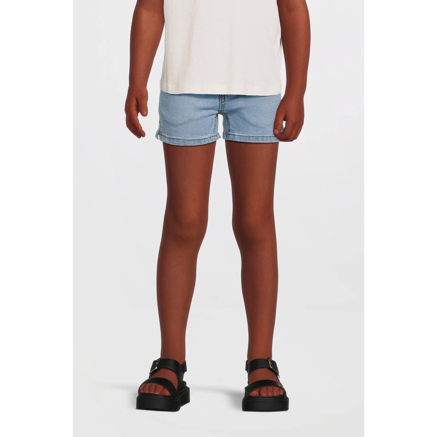 NAME IT KIDS slim denim short light blue denim