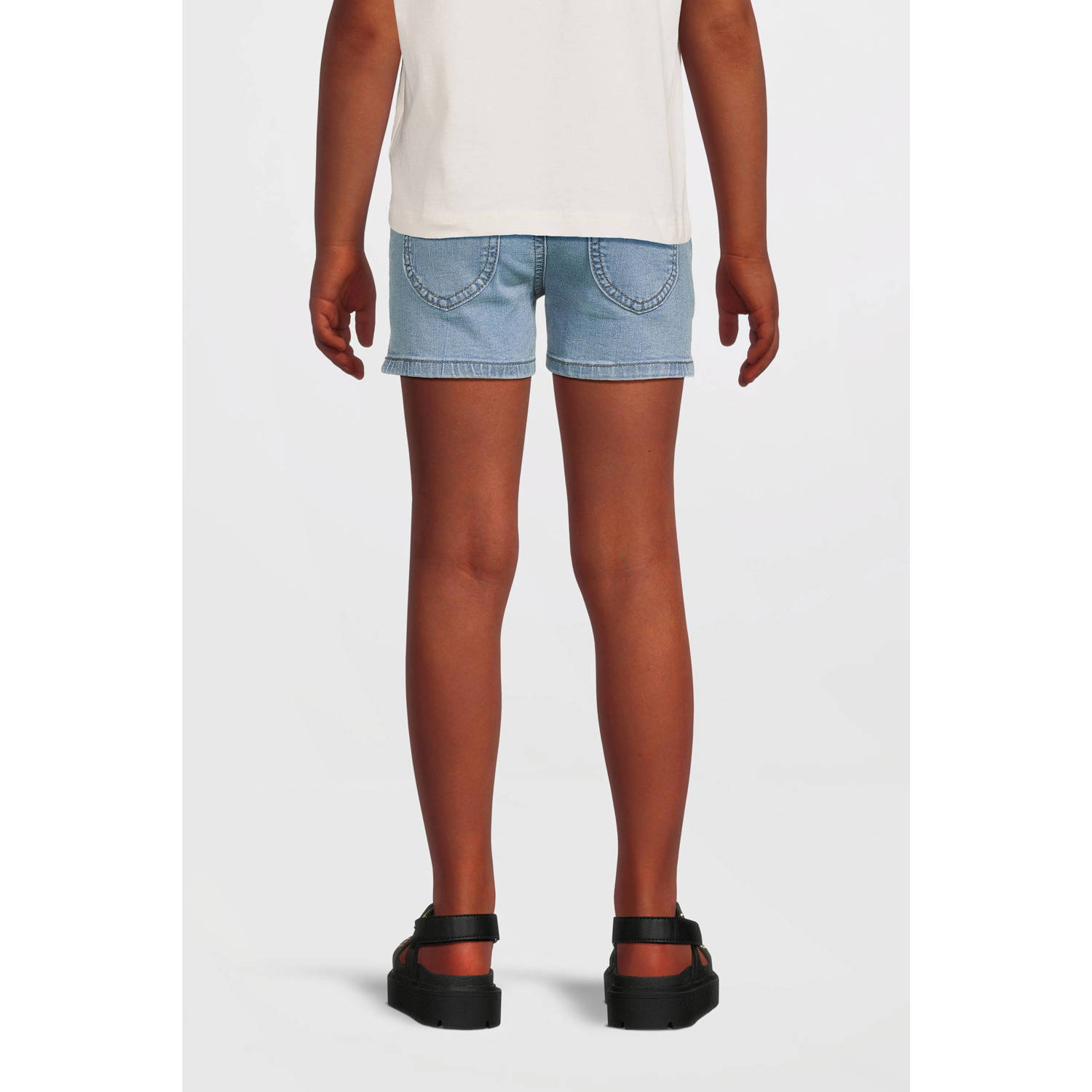 NAME IT KIDS slim denim short light blue denim