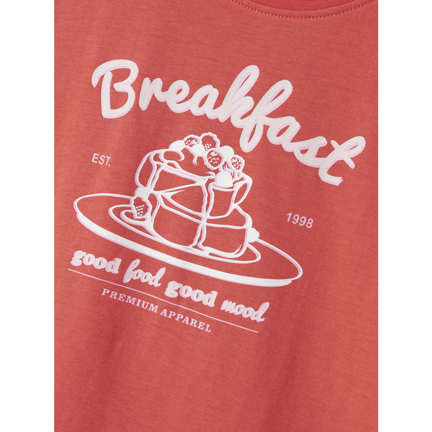 NAME IT KIDS T-shirt koraalrood