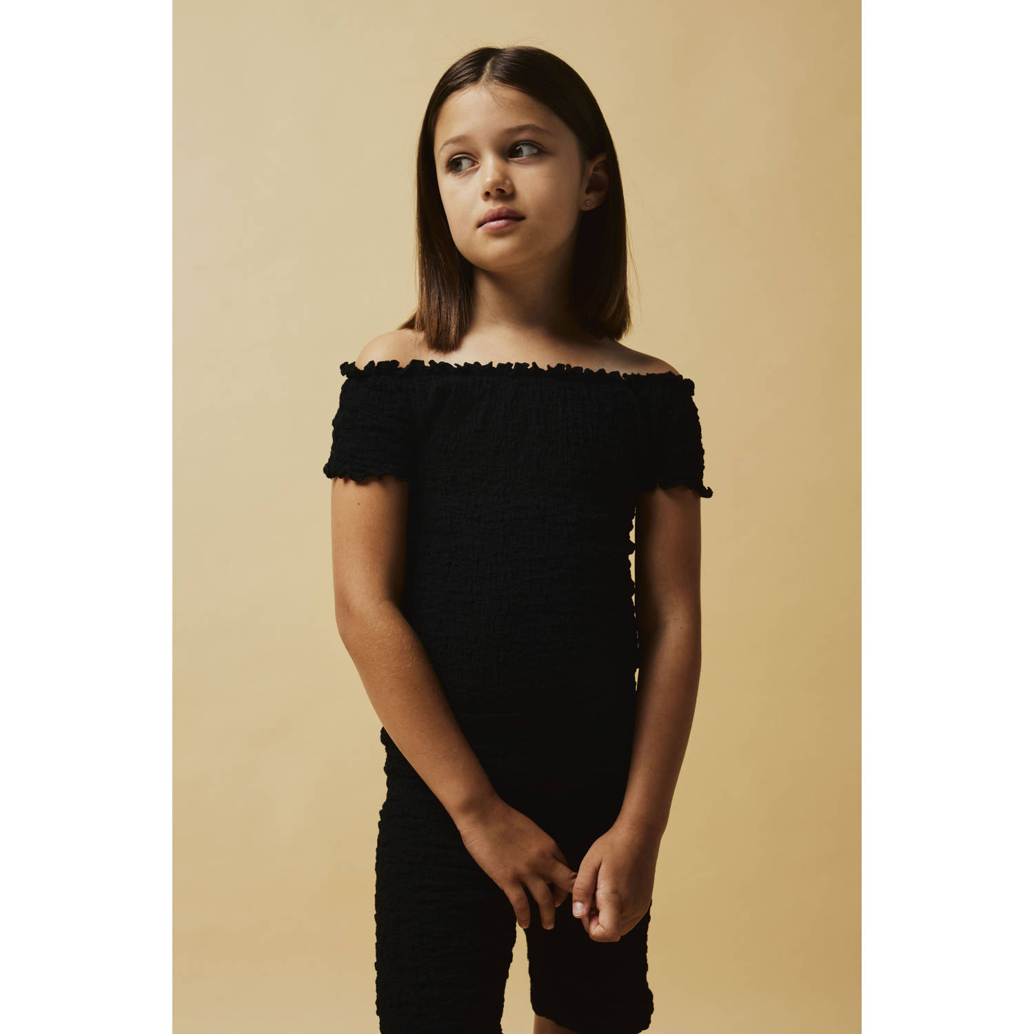 NAME IT KIDS super skinny biker short zwart