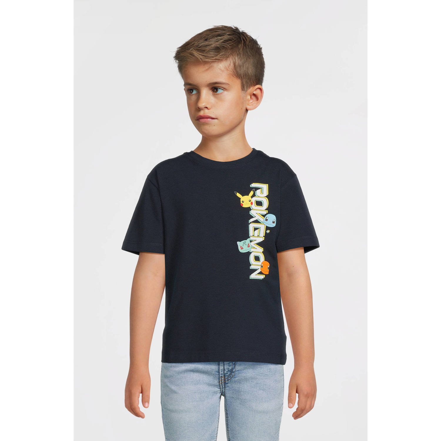 NAME IT KIDS Pokemon T-shirt donkerblauw