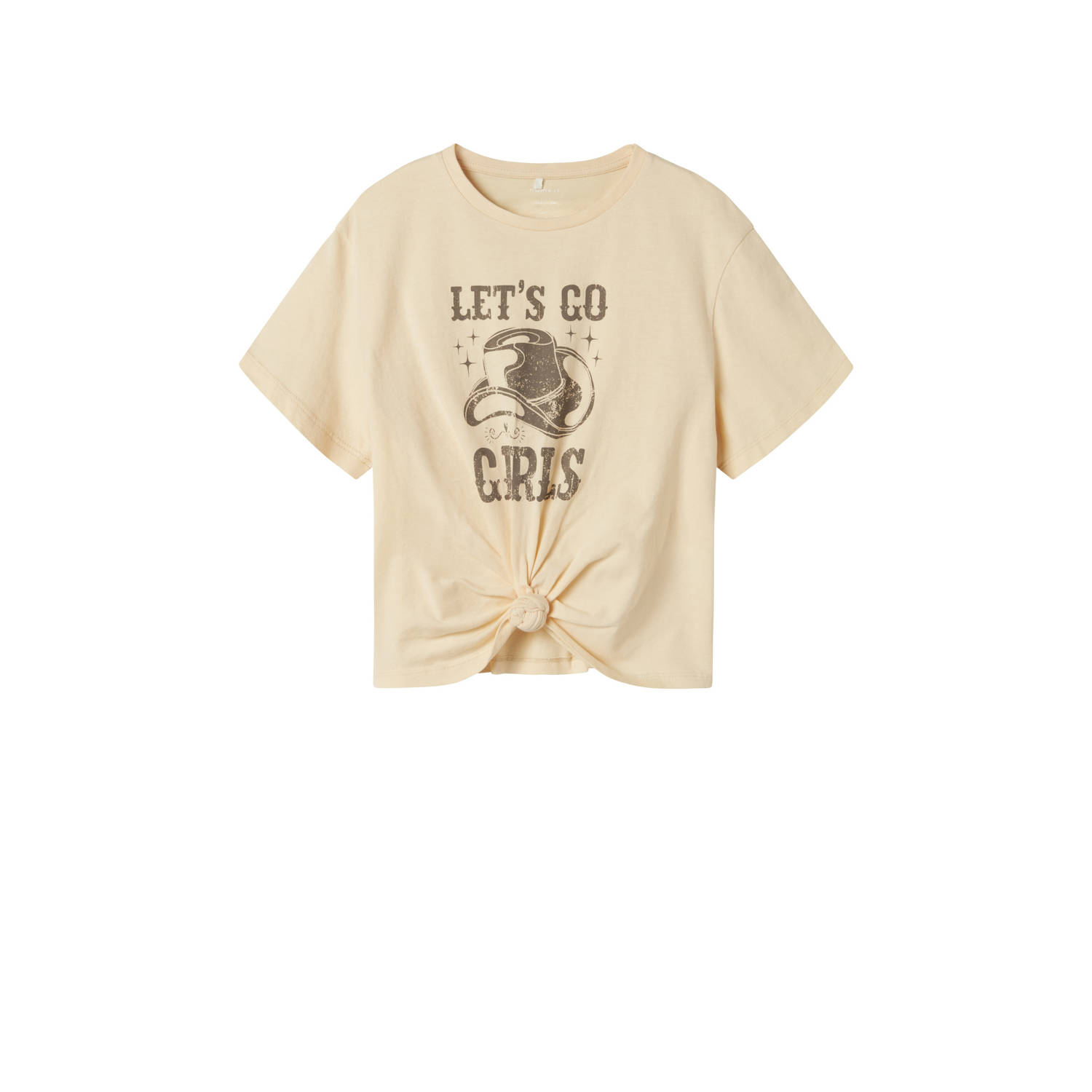 NAME IT KIDS T-shirt lichtgeel