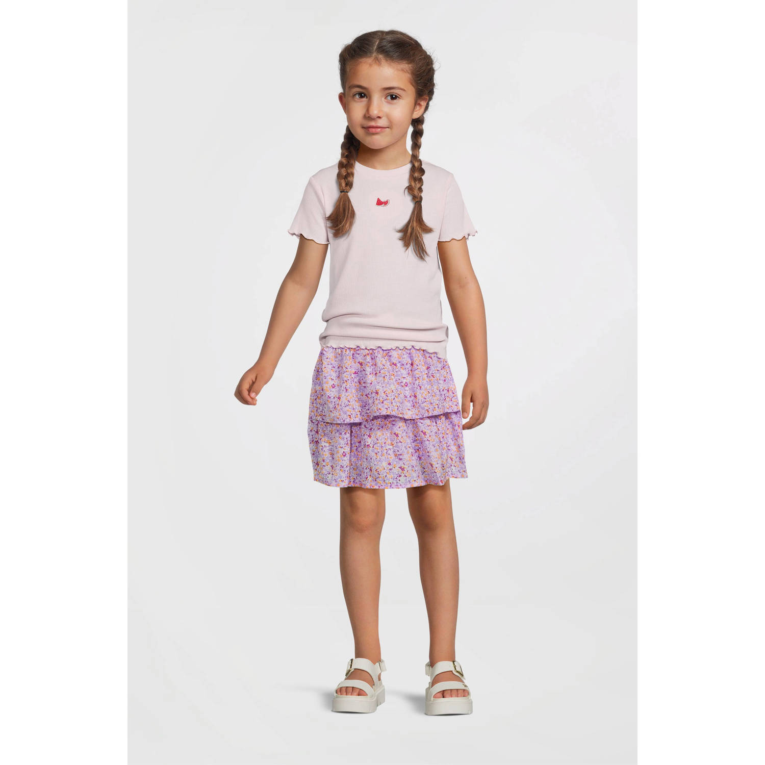 NAME IT KIDS T-shirt lichtroze