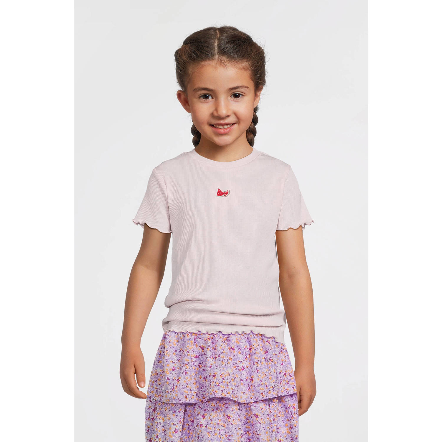 NAME IT KIDS T-shirt lichtroze