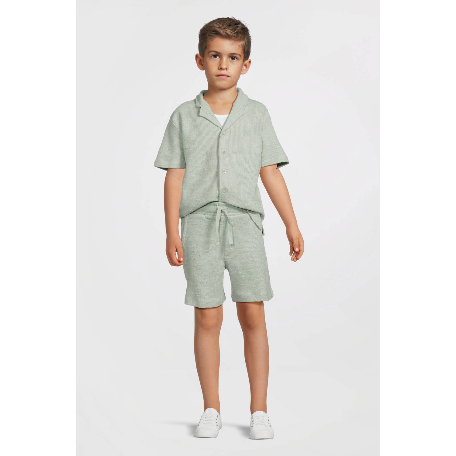 NAME IT KIDS regular casual short lichtgroen