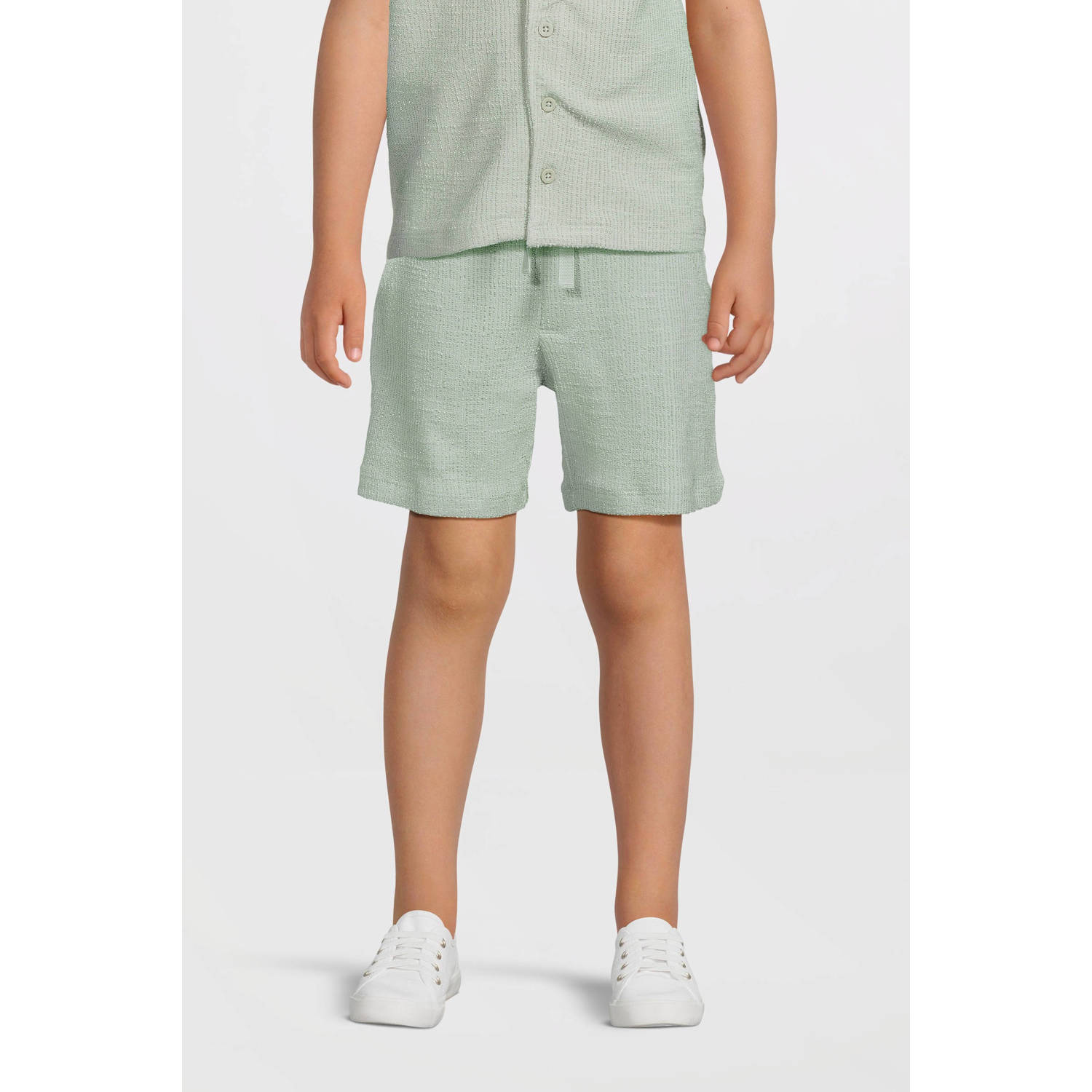 NAME IT KIDS regular casual short lichtgroen