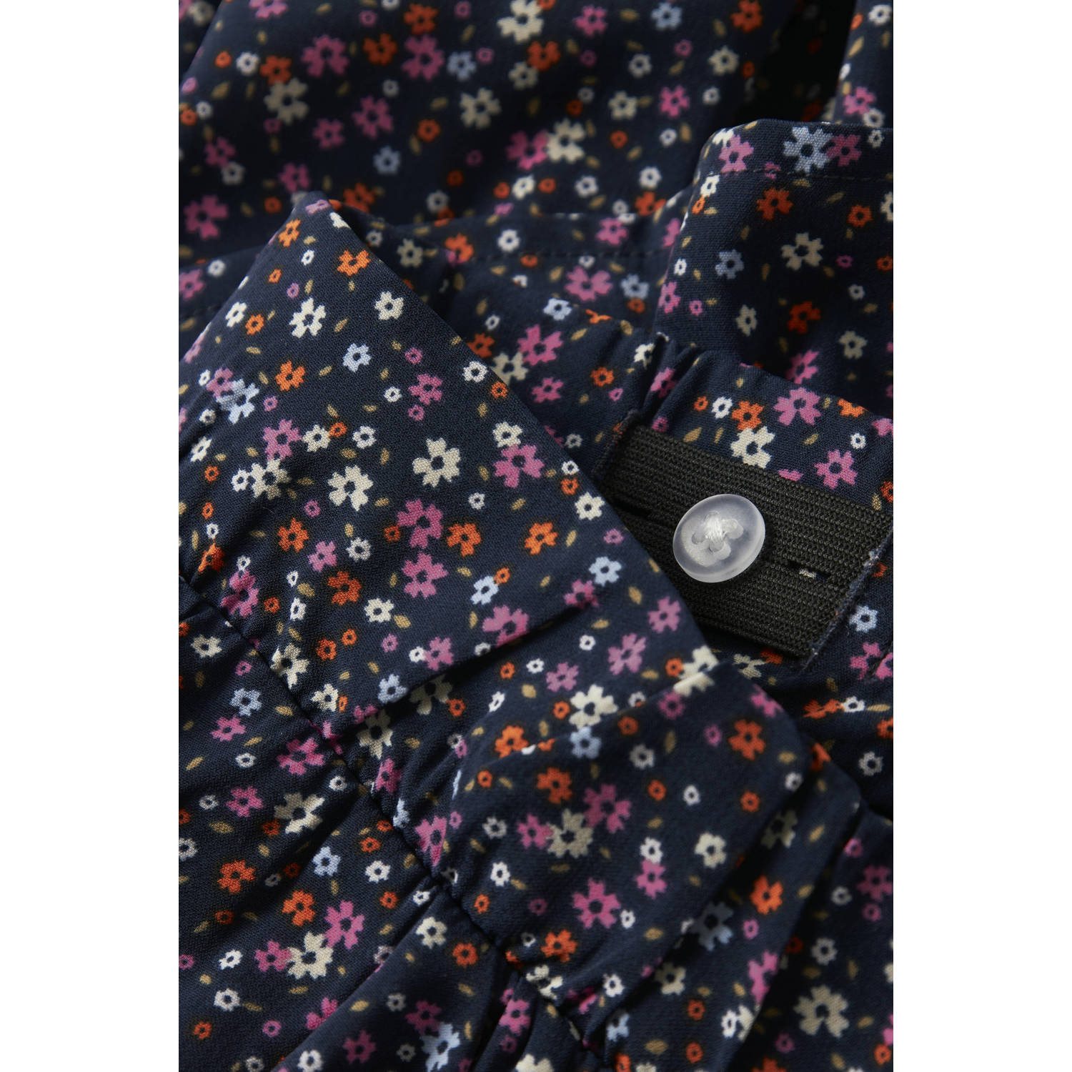 NAME IT KIDS A-lijn rok donkerblauw roze