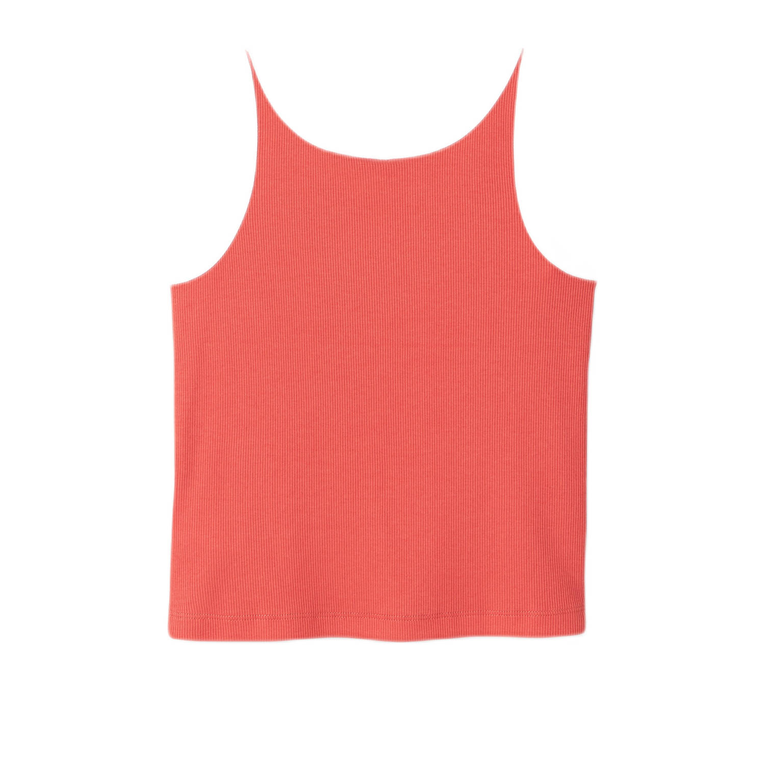 NAME IT KIDS mouwloze top oranje