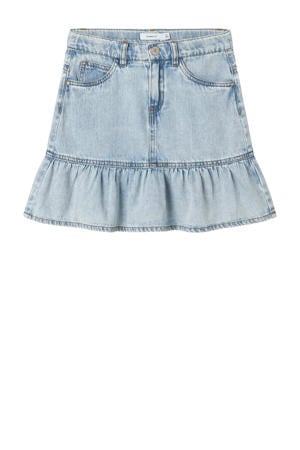 denim spijkerrok light blue denim
