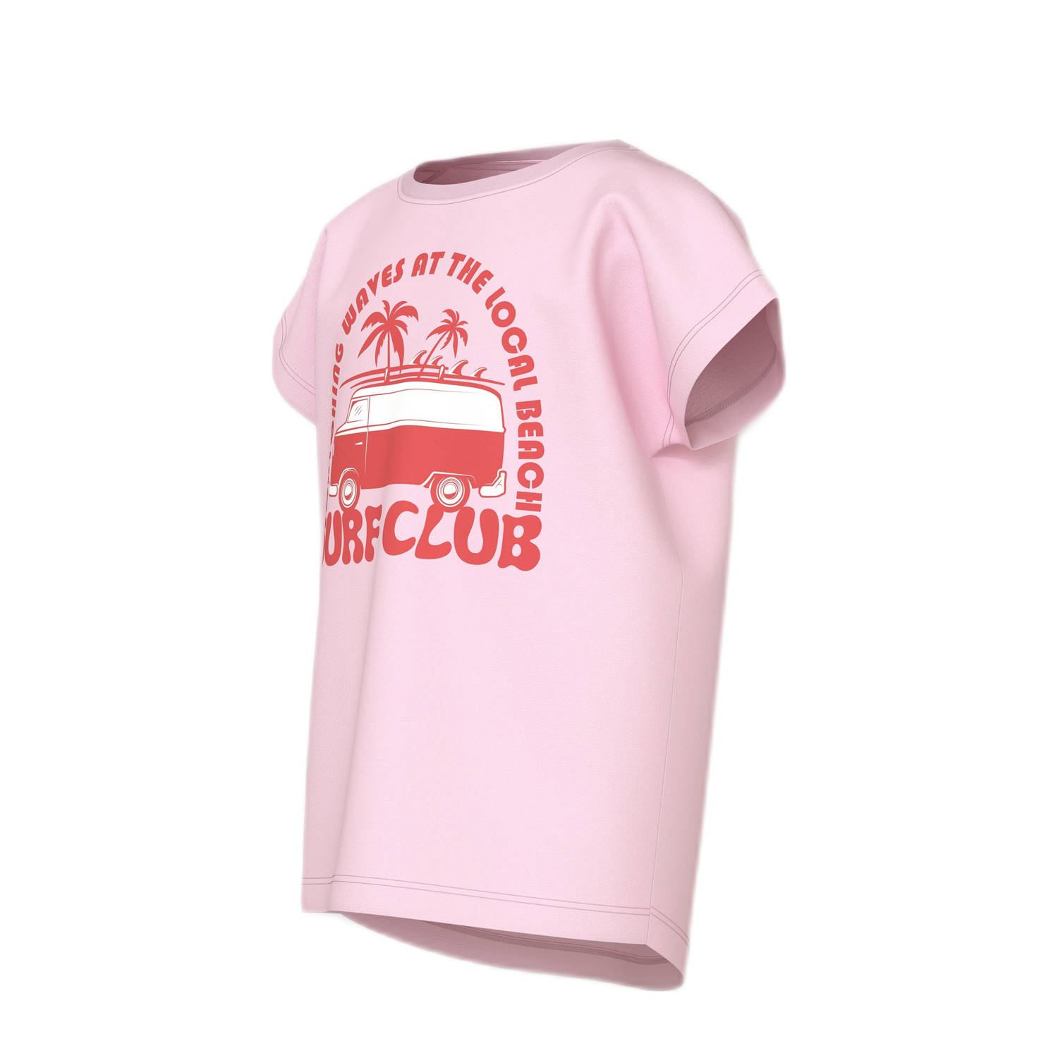 NAME IT KIDS T-shirt lichtroze