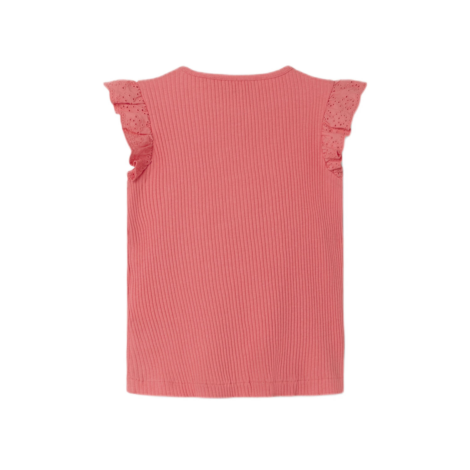 NAME IT MINI T-shirt rosé rib gebreid
