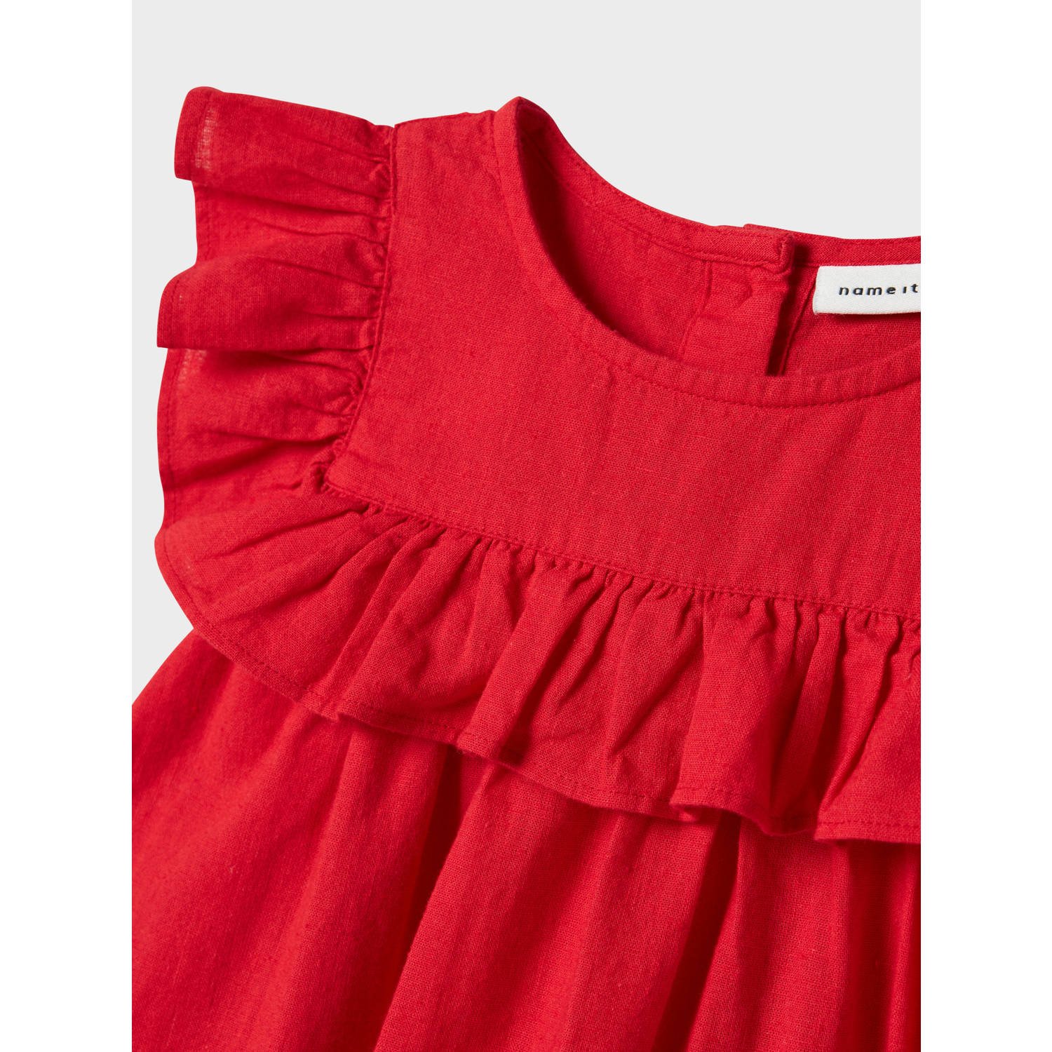 NAME IT MINI A-lijn jurk rood