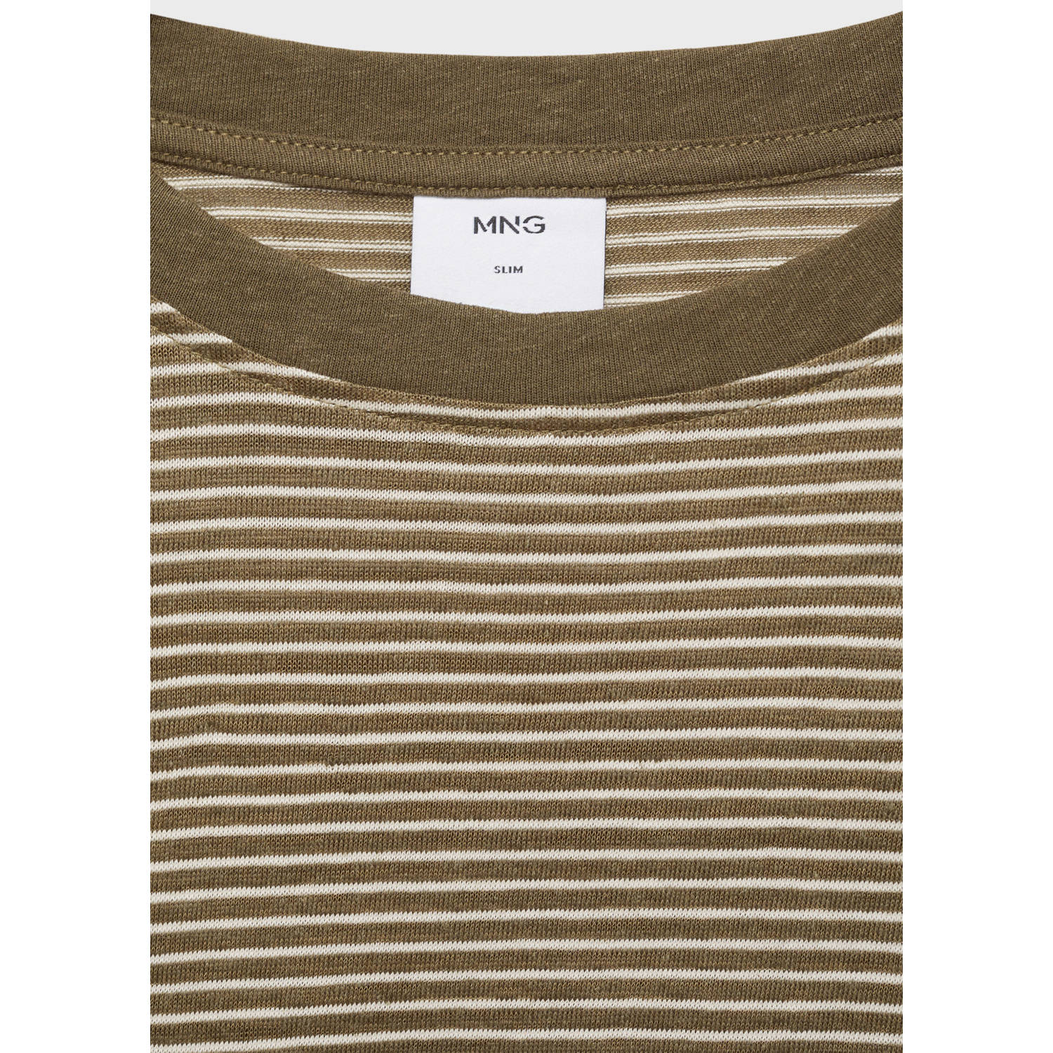 Mango Man T-shirt olijfgroen