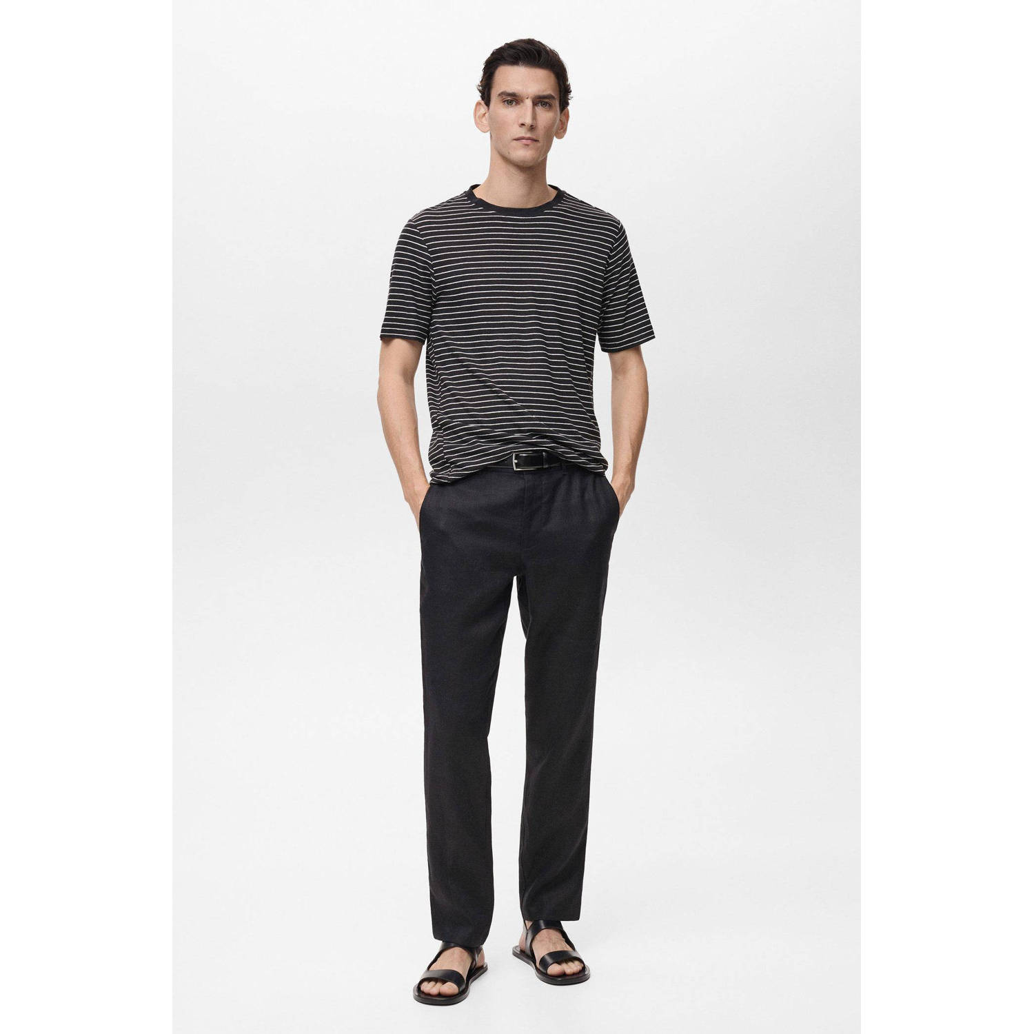 Mango Man T-shirt zwart
