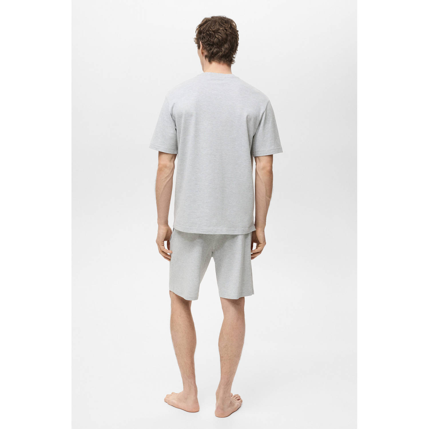 Mango Man shortama grijs