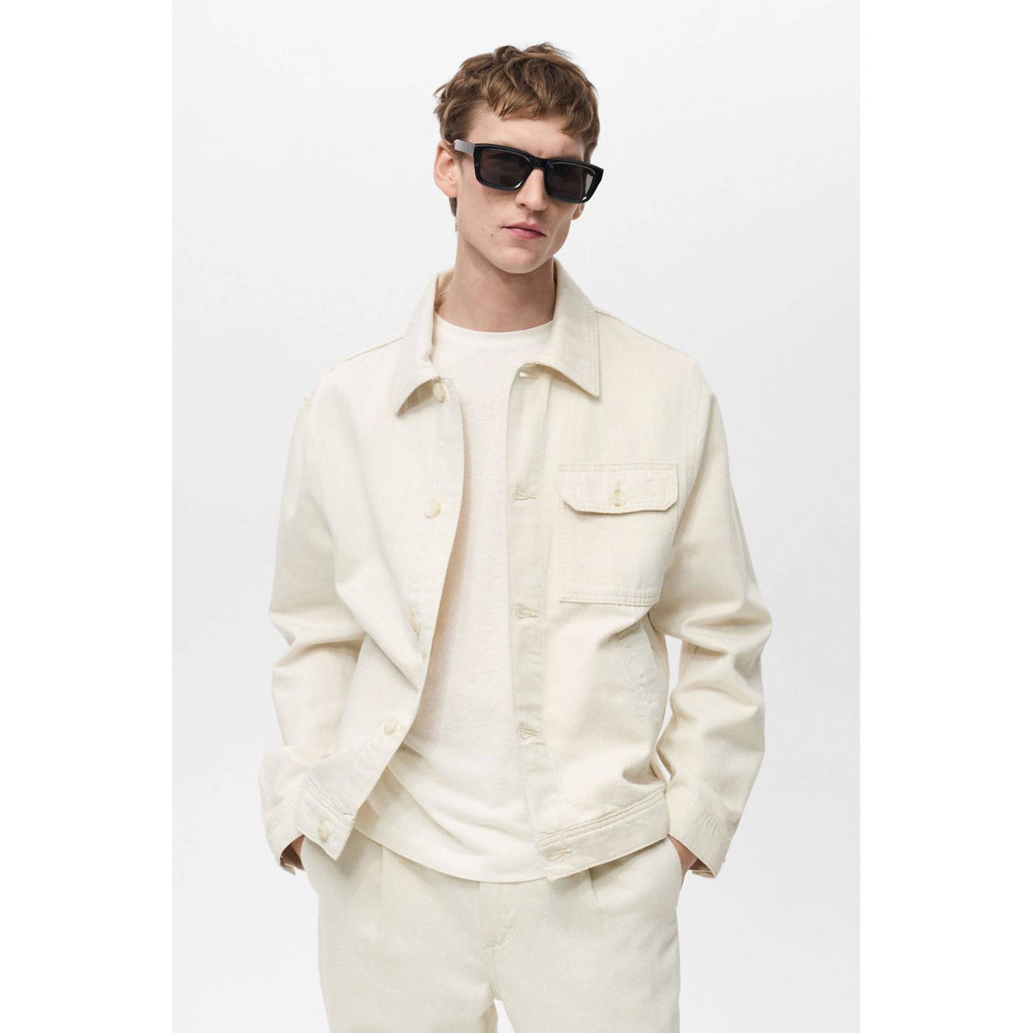 Mango Man overshirt ecru