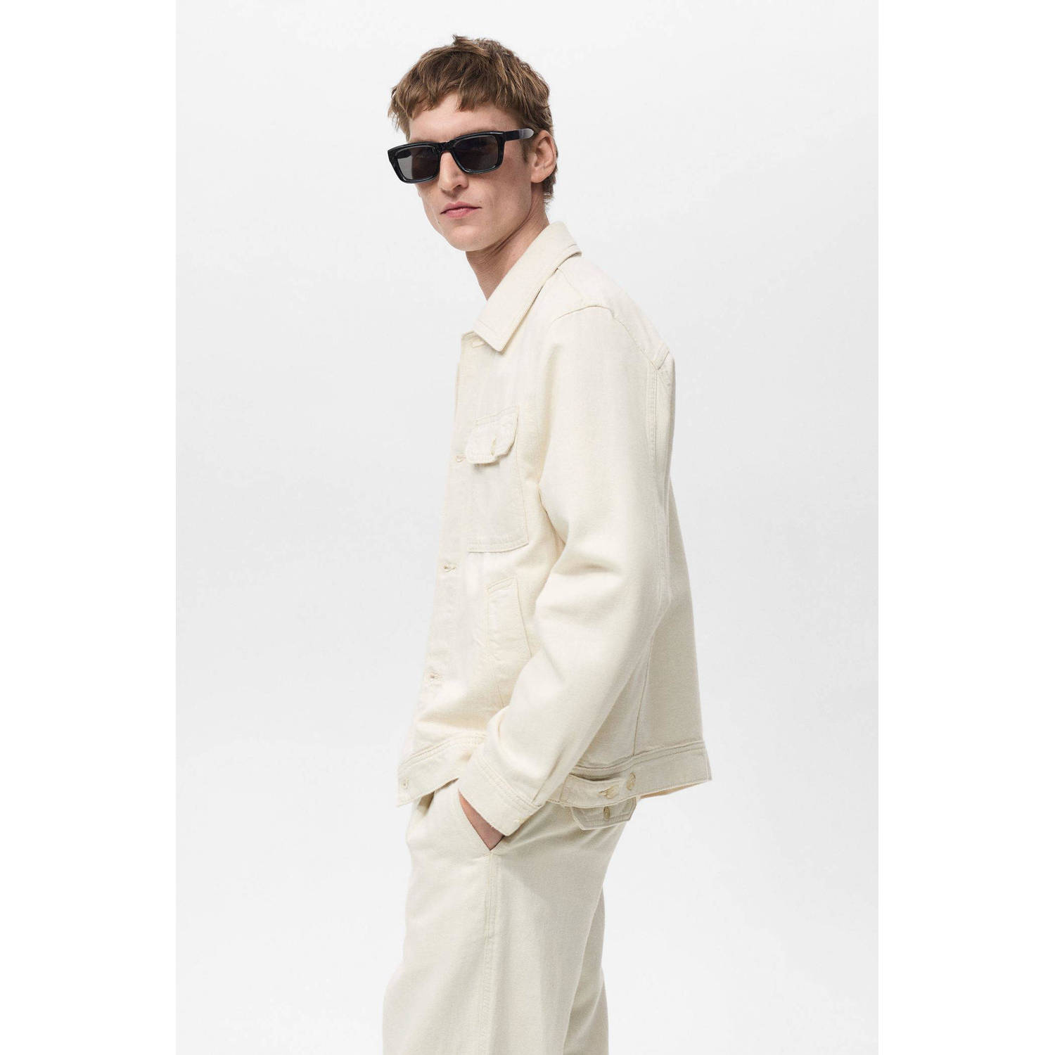 Mango Man overshirt ecru