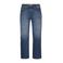 Miss Etam Plus high waist wide leg jeans medium blue denim