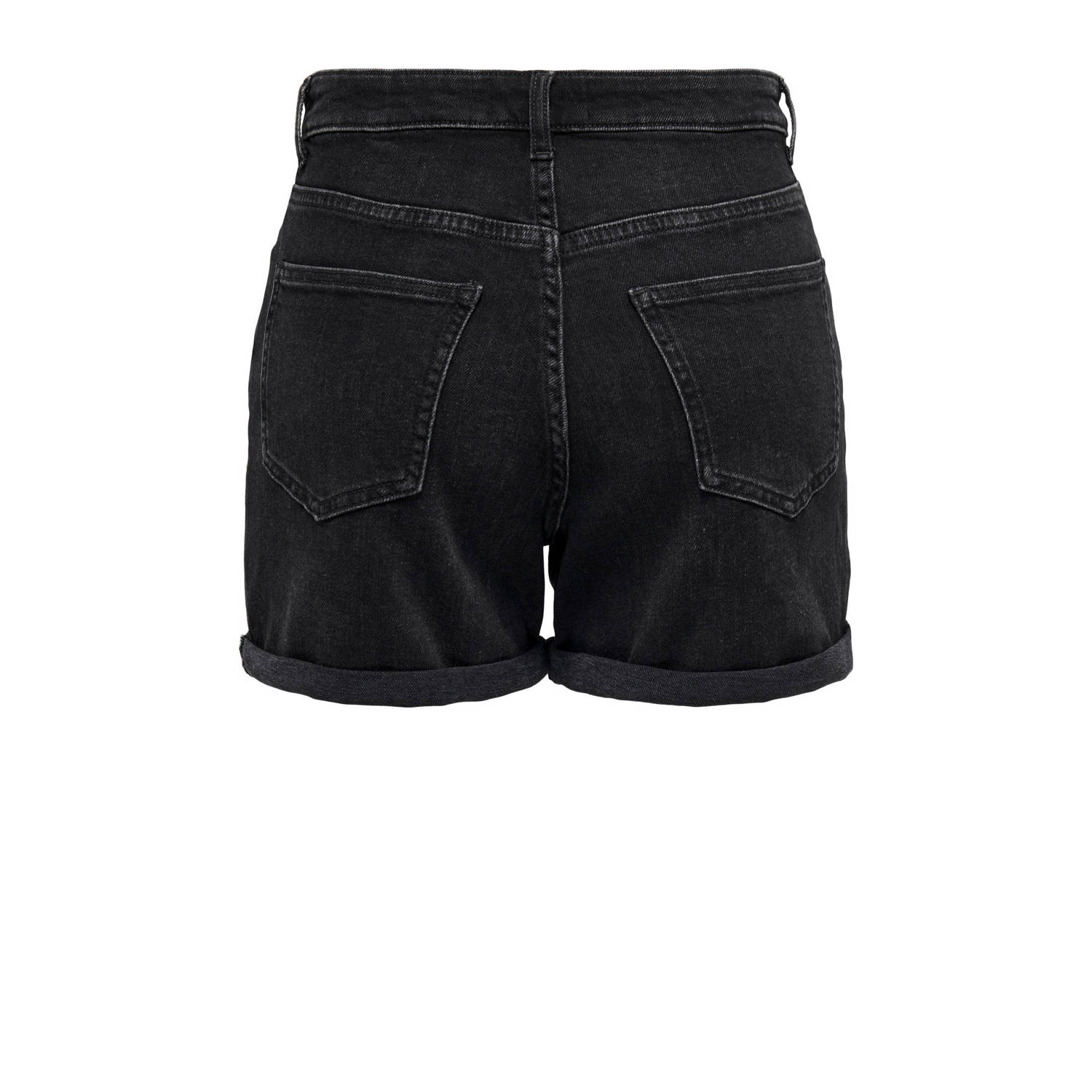 ONLY denim regular waist short zwart
