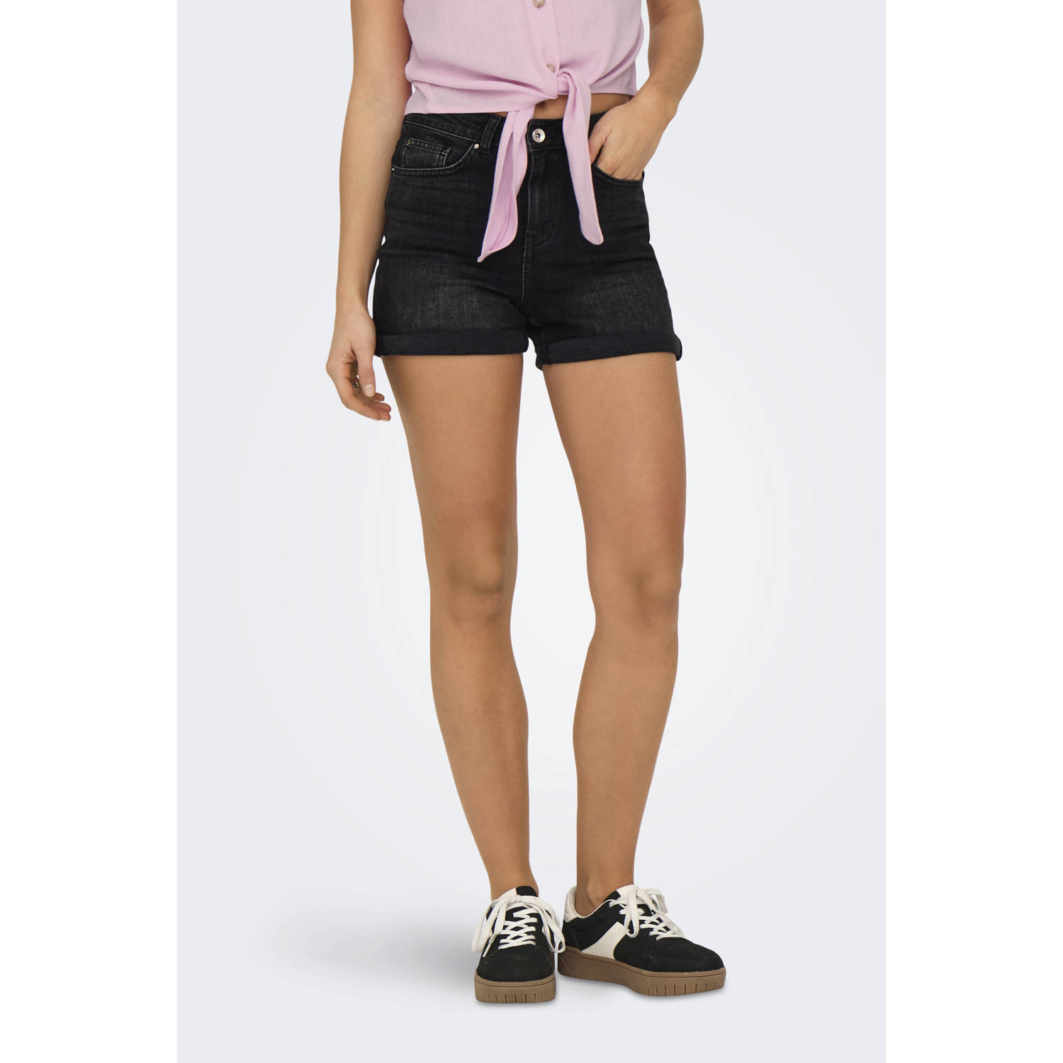 Only Relaxed fit korte jeans van katoenmix model 'JOSEPHINE'