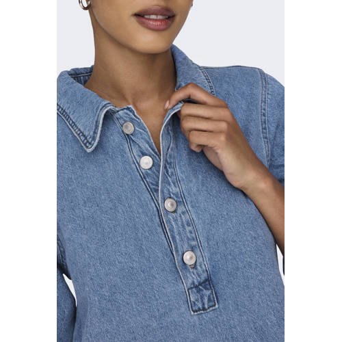 ONLY spijkerjurk light blue denim afbeelding