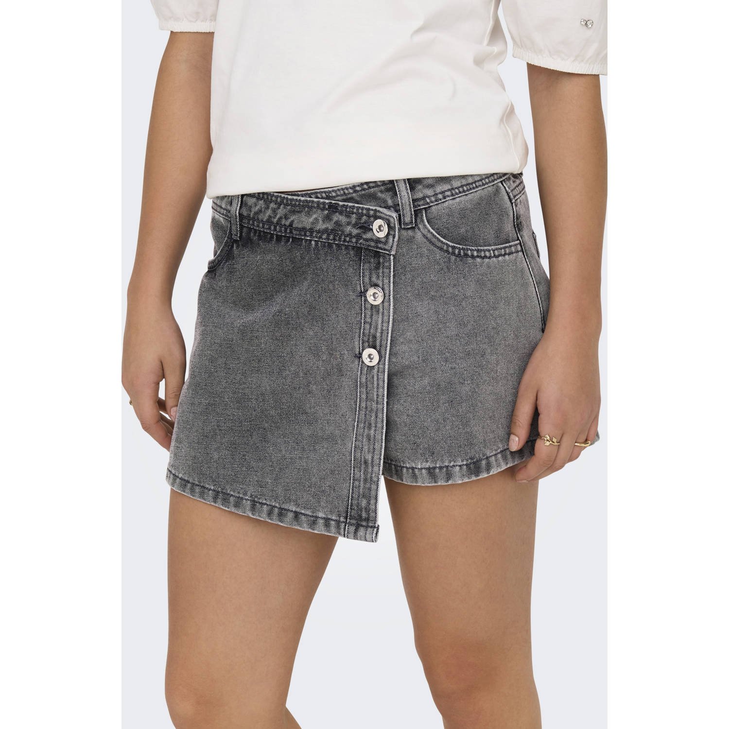 Only Lesly Denim Wrap Skort Dames
