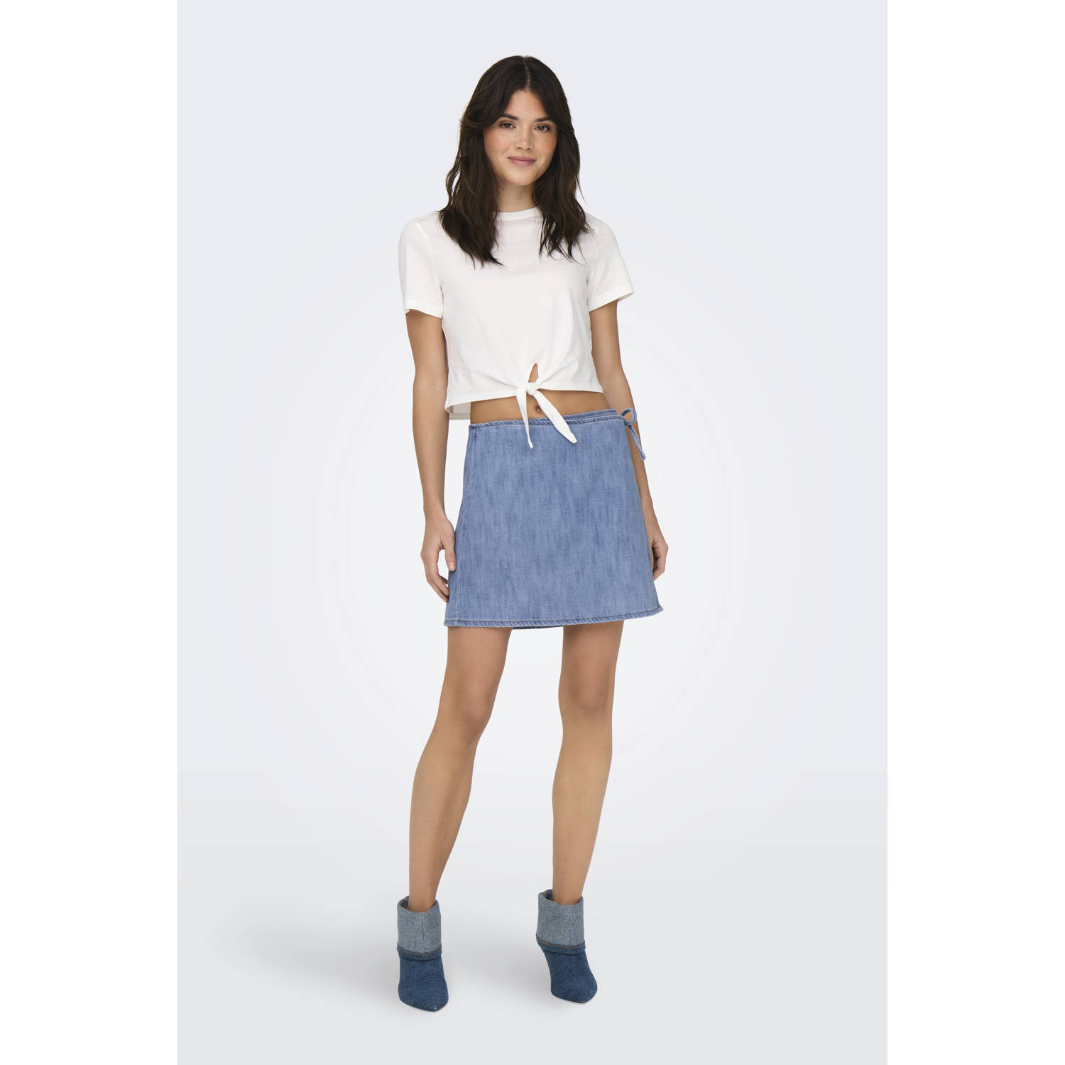 ONLY skort light blue denim