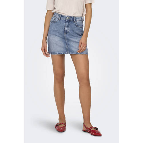 ONLY denim spijkerrok light blue denim afbeelding