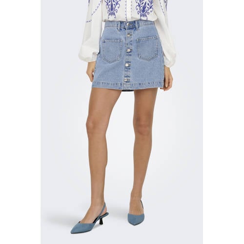 ONLY spijkerrok light blue denim afbeelding