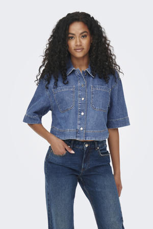 denim blouse medium blue denim
