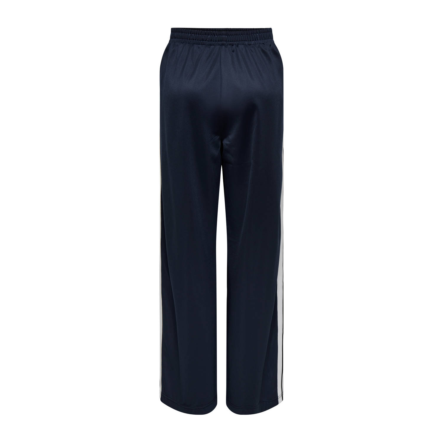 ONLY regular waist sweatpant donkerblauw gebreid