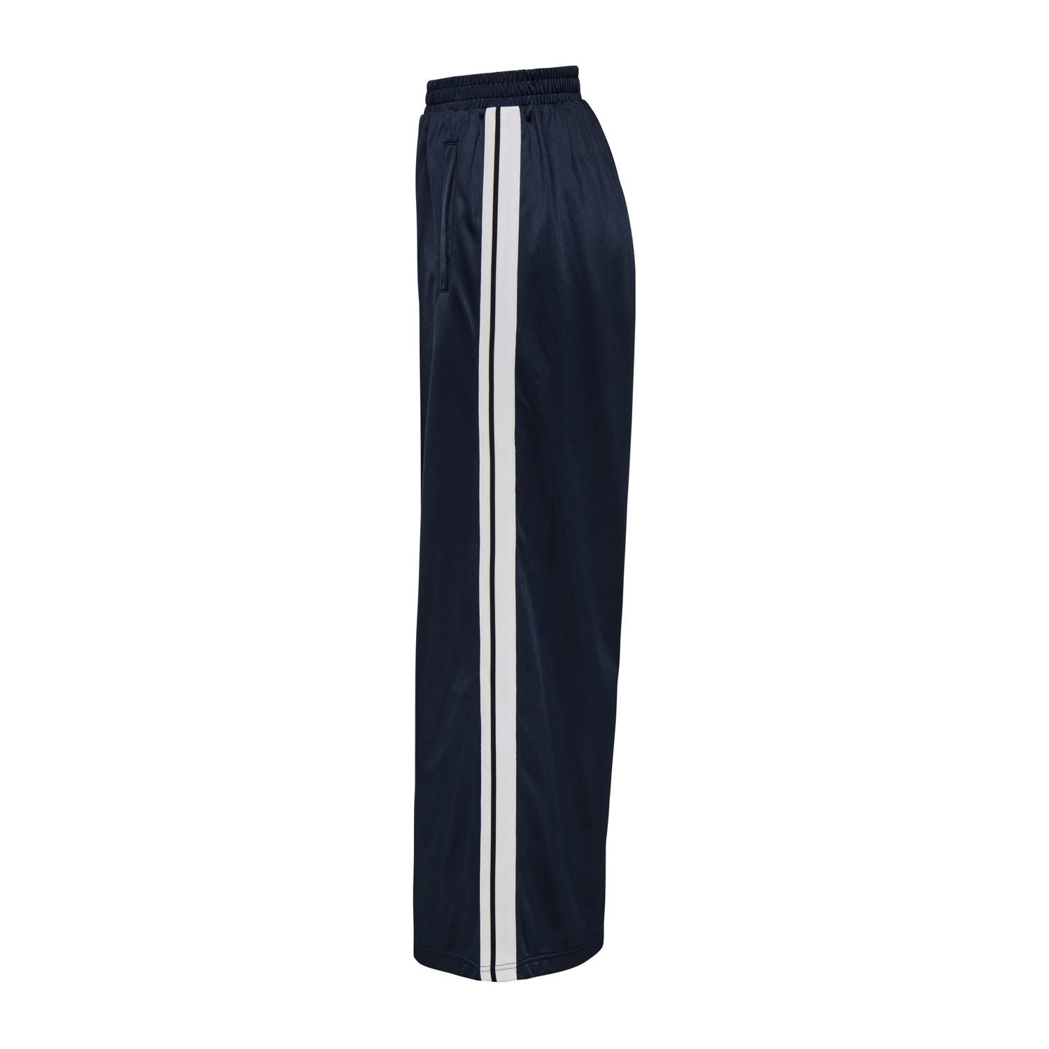 ONLY regular waist sweatpant donkerblauw gebreid