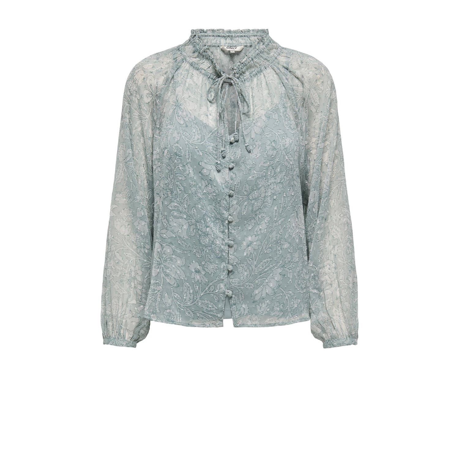ONLY blouse grijsblauw