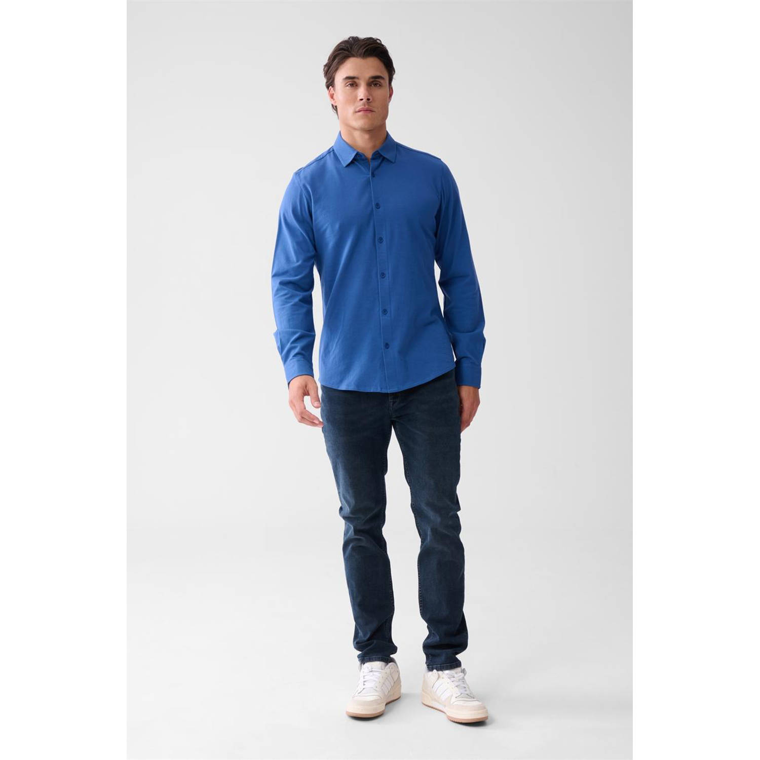 Shoeby zakelijk overhemd blauw
