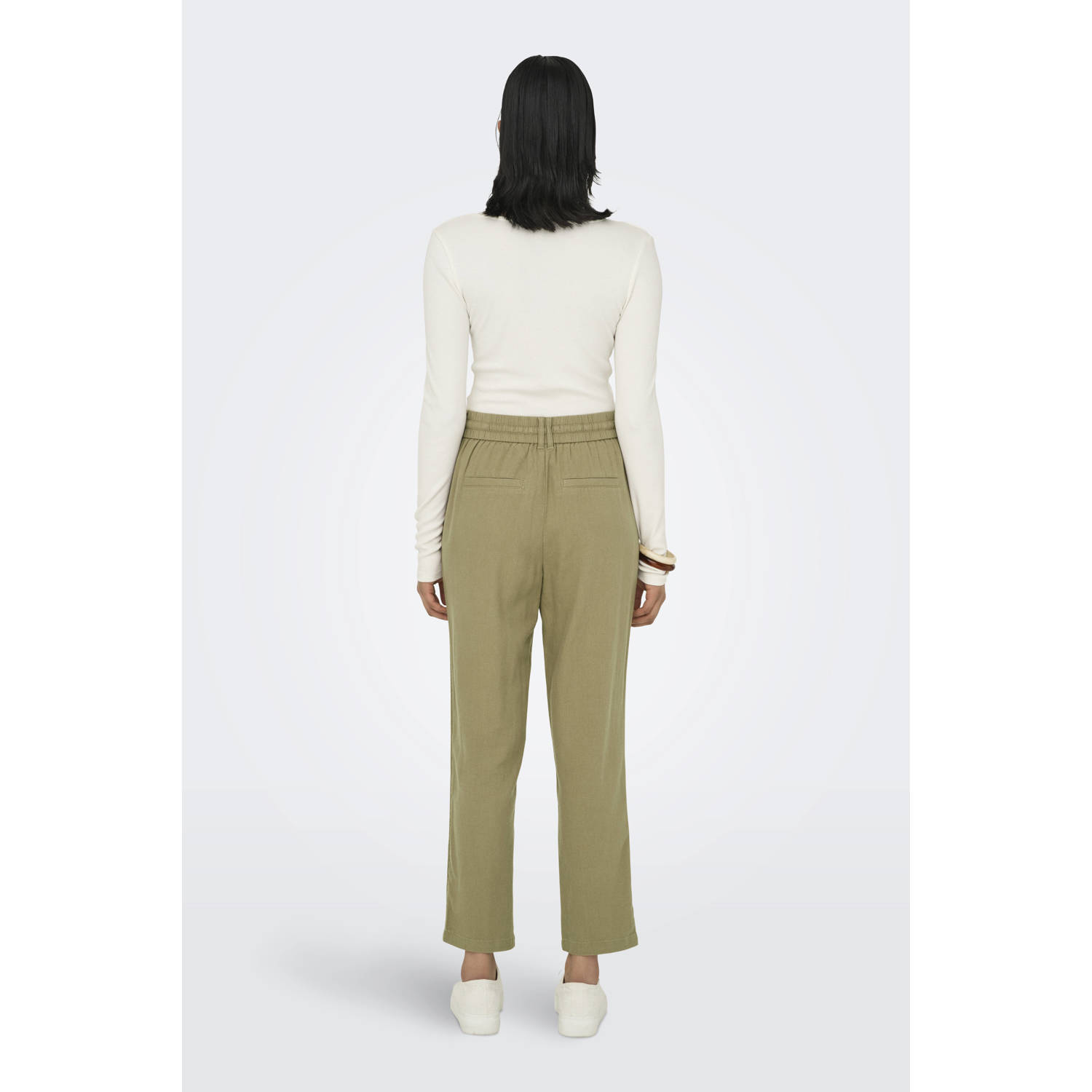 ONLY slim high waist broek