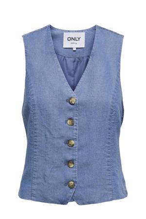gilet medium blue denim