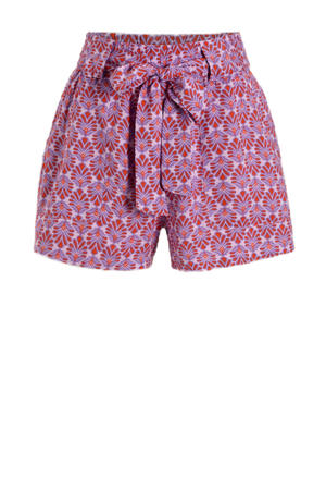 regular waist casual short roze