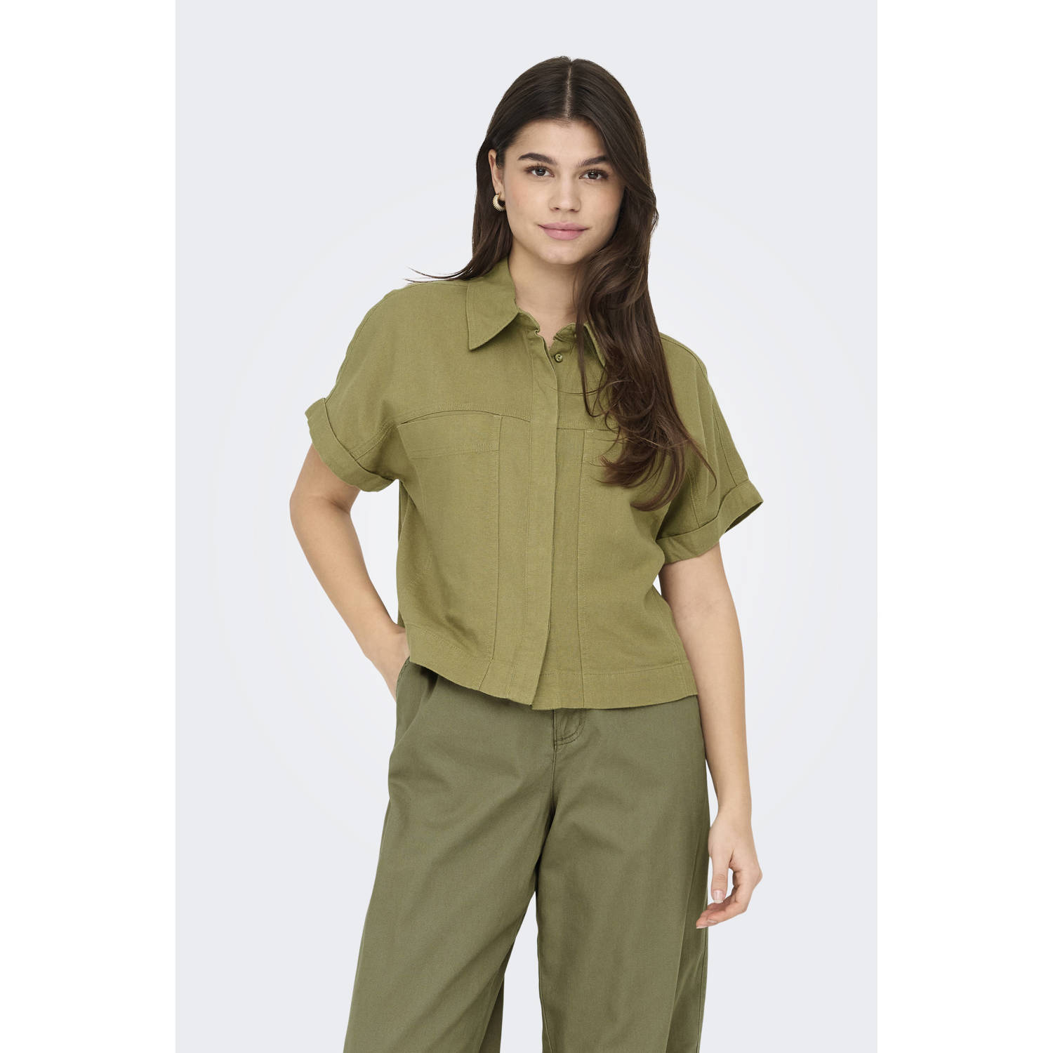 ONLY blouse olijfgroen
