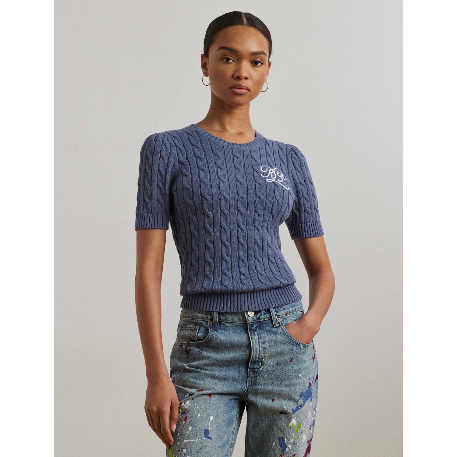 Lauren Ralph Lauren gebreide trui blauw