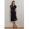 Lauren Ralph Lauren midi jurk donkerblauw